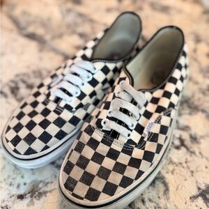 Vans Black and White Checkered Sneakers
